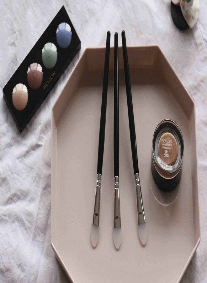 LORMAY 3 Pcs Silicone Eyeshadow and Lip Mask Makeup Brushes. Professional Tools for Applying Cream or Liquid Eye Shadows and Lip Colors - Image 3